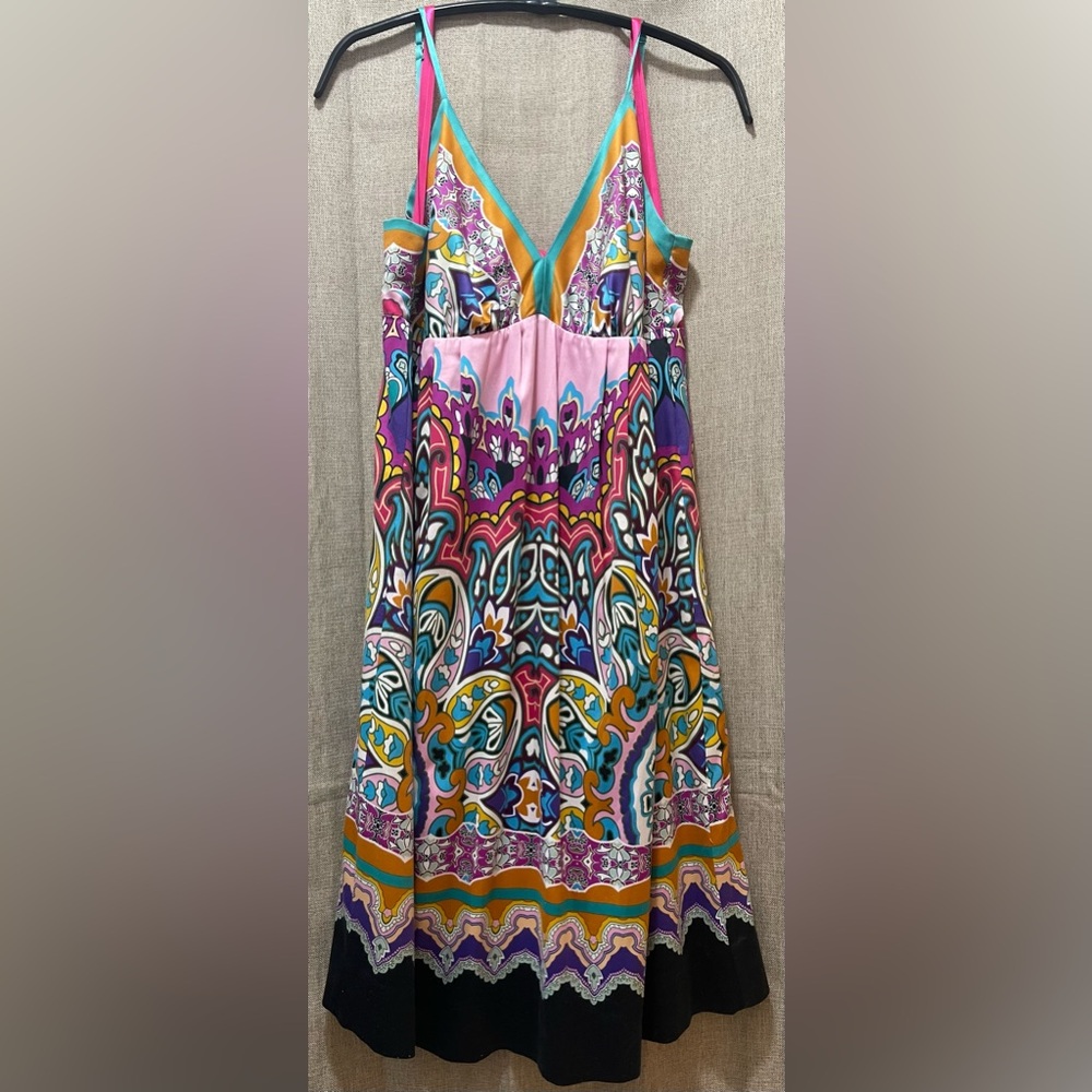 Mixit Vibrant Multicolor Patterned Women's Dress